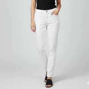 Maurices White Skinny Jeans Women’s Size L-R Stretch Mid Rise Denim Pants